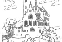 Ausmalbild burg liechtenstein