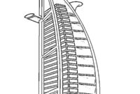 Ausmalbild burj al arab hotel