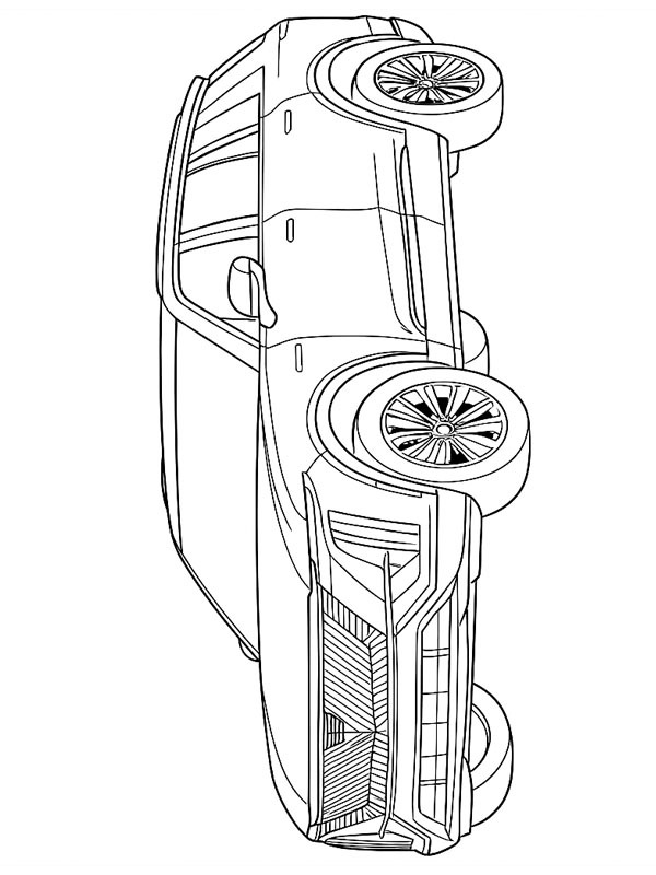 Ausmalbild cadillac vistiq