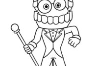 Ausmalbild caine der unglaubliche digitale zirkus