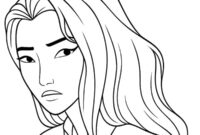 Ausmalbild celine