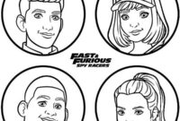 Ausmalbild charaktere aus the fast and the furious