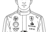Ausmalbild charles leclerc