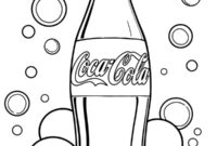 Ausmalbild coca cola flasche