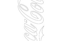 Ausmalbild coca cola logo