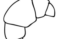 Ausmalbild croissant