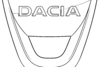 Ausmalbild dacia logo