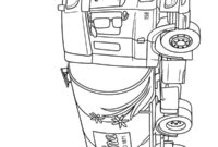 Ausmalbild daf milchtransporter