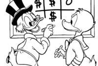 Ausmalbild dagobert duck und donald duck