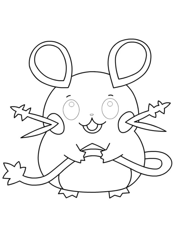 Ausmalbild dedenne