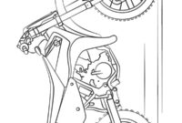 Ausmalbild dirtbike