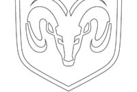 Ausmalbild dodge logo