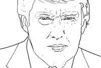 Ausmalbild donald trump