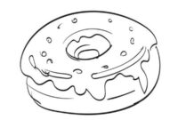 Ausmalbild donut