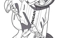 Ausmalbild ducati panigale