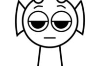 Ausmalbild durple sprunki