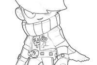 Ausmalbild edgar brawl stars