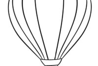 Ausmalbild einfacher luftballon