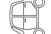 Ausmalbild einfaches auto