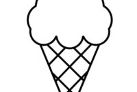 Ausmalbild einfaches eis