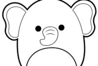 Ausmalbild elefant mila squishmallows