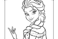 Ausmalbild elsa aus frozen
