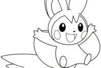 Ausmalbild emolga pokemon