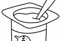 Ausmalbild erdbeerjoghurt