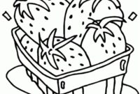 Ausmalbild erdbeerschachtel