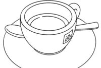 Ausmalbild espresso