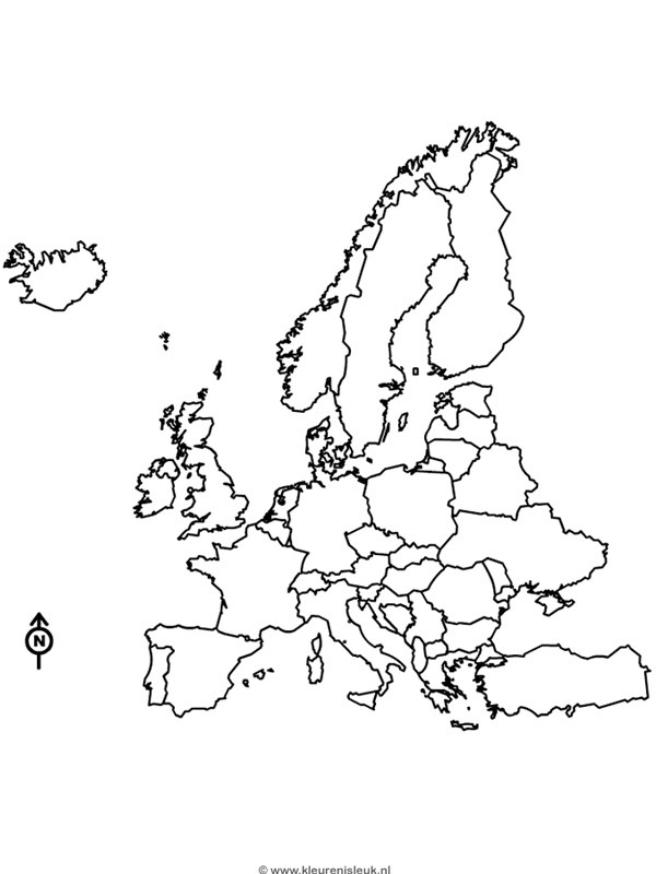 Ausmalbild europa