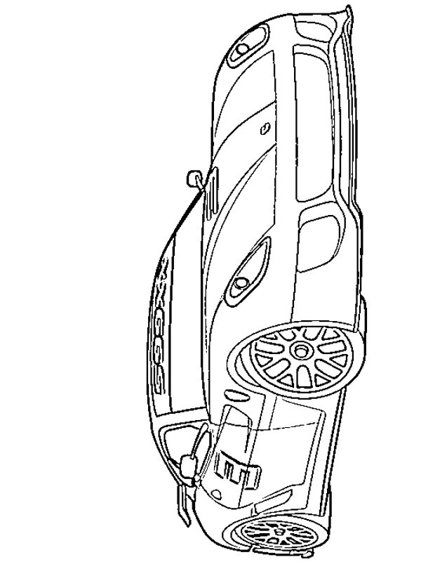 Ausmalbild ferrari 599