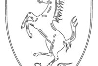 Ausmalbild ferrari logo