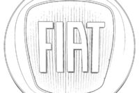 Ausmalbild fiat logo