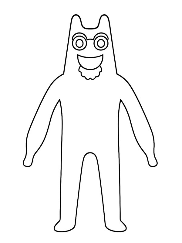 Ausmalbild flumbo garten of banban