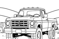 Ausmalbild ford f 150