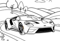 Ausmalbild ford gt