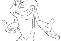 Ausmalbild frosch prinz naveen