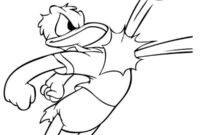 Ausmalbild fussballspieler donald duck