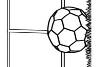 Ausmalbild fussballtor