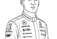 Ausmalbild george russell
