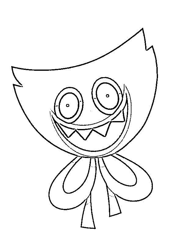 Ausmalbild gesicht huggy wuggy