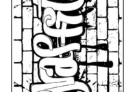 Ausmalbild graffiti