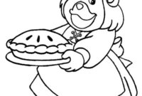 Ausmalbild grammi gummi mit kuchen