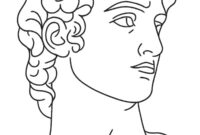Ausmalbild griechische statue