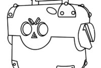 Ausmalbild grosse box von brawl stars