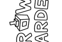 Ausmalbild grow a garden logo