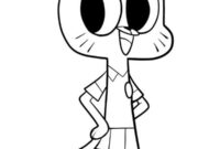 Ausmalbild gumball watterson