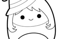 Ausmalbild halloween squishmallows hexe madeleine