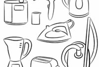 Ausmalbild haushaltsgeraete